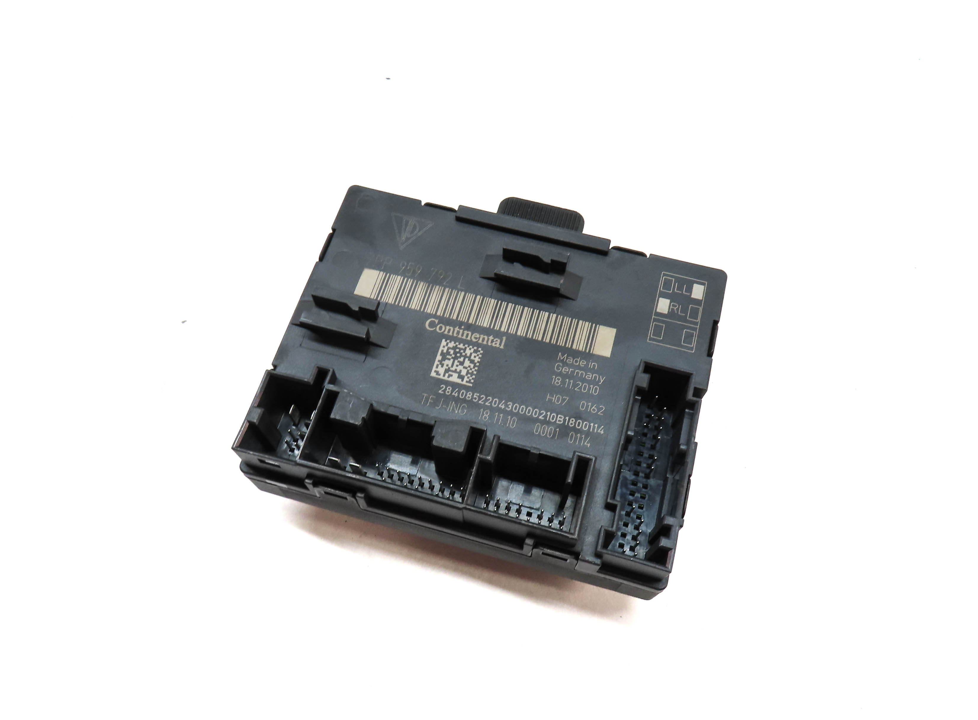 2011 PORSCHE CAYENNE HYBRID (958) FRONT RIGHT PASSENGER DOOR CONTROL MODULE — exact item pictured